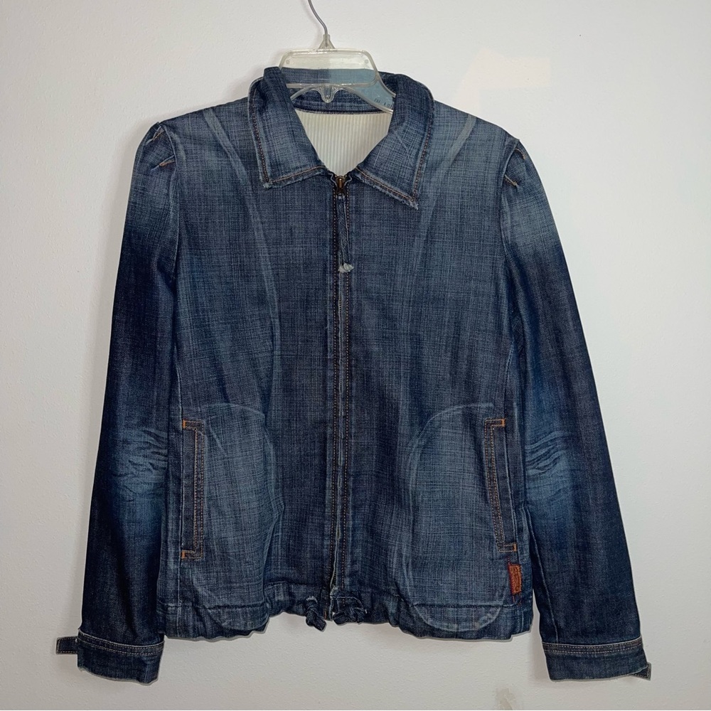 7 FOR ALL MANKIND JEAN JACKET 100% COTTON. MADE IN USA LARGE